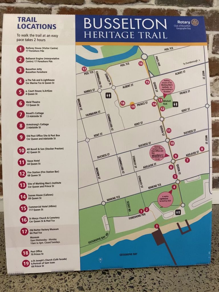 Busselton Heritage Trail Map