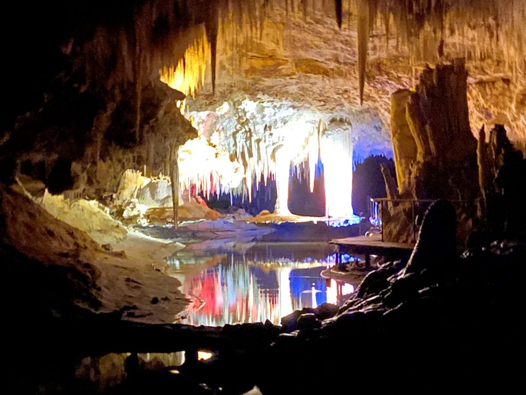 Suspended table light show is a day trip from Busselton.