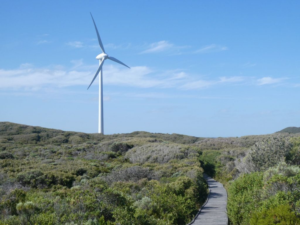 Walking the wind farm is the thing to do and the views awesome to see.