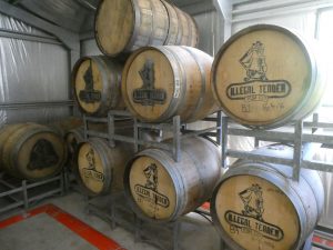 Barrels of rum