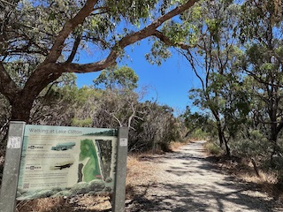 A map of the Lake Clifton Trail.