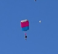 Sky diving into the beach in Jurien Bay