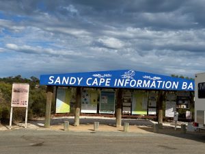 Sandy Cape Information Board.